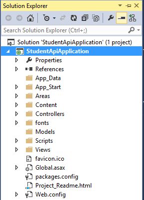Wel Api Application Solution Explorer